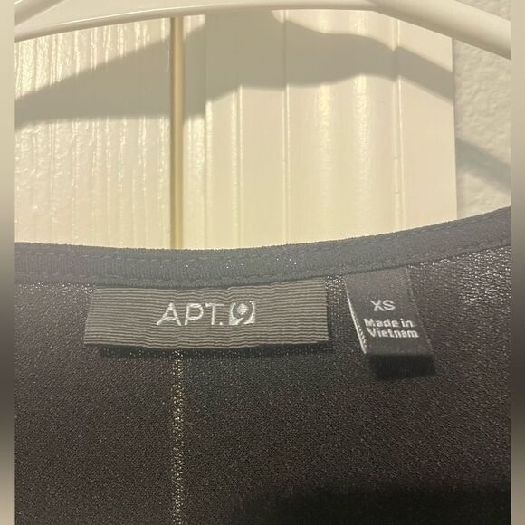 Apt. 9 Black Professional Dress 1/4 Sleeve Stretchy Size XS - Picture 3 of 5